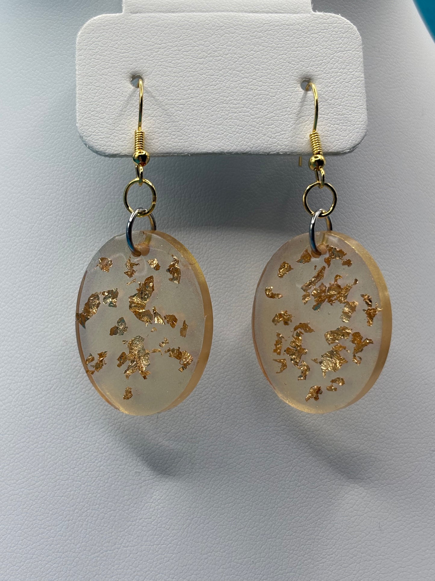 Gold dangle earrings