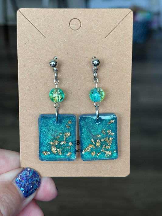 Teal Gold Shimmer