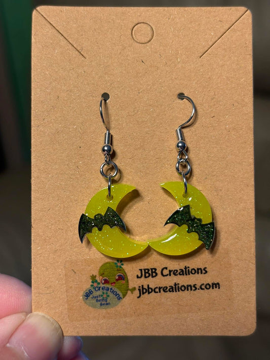 Crescent Moons with Bats