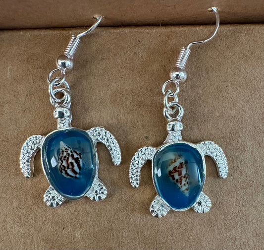 Silver Turtle earrings